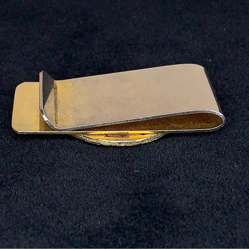 Vintage 1907 Indian Head Penny Silver Gold Tone Money Clip Men Gift Western